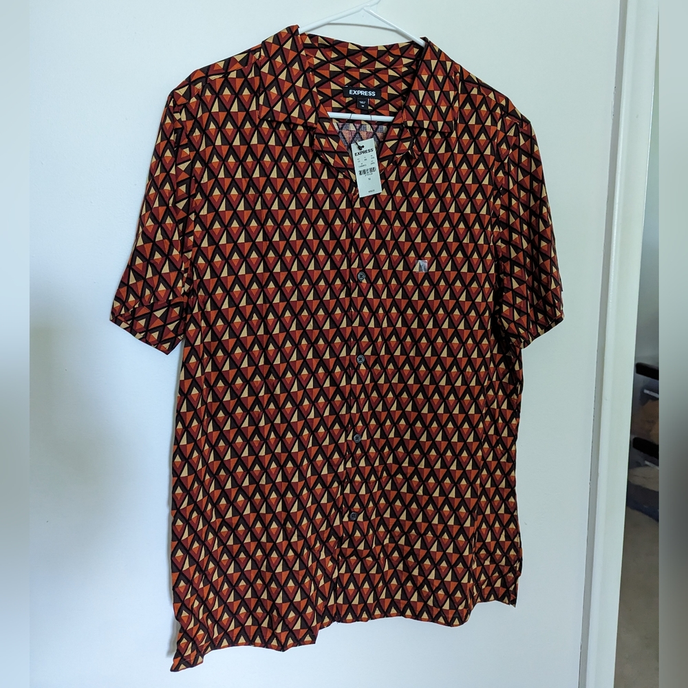 Express Men's Geometric Polo
